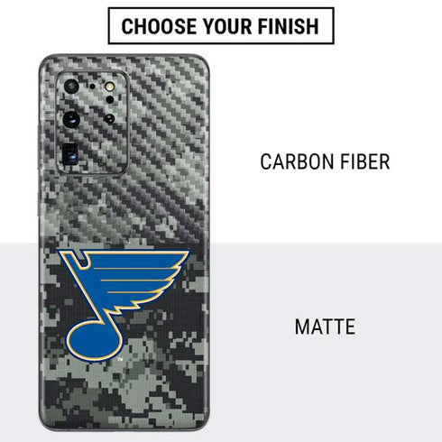 NHL St. Louis Blues Camo Galaxy S20 Ultra 5G Skin