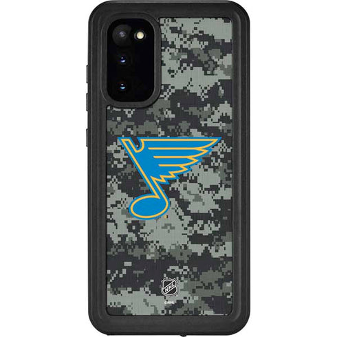 NHL St. Louis Blues Camo Galaxy S20 Waterproof Case