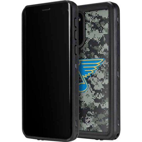 NHL St. Louis Blues Camo Galaxy S20 Waterproof Case