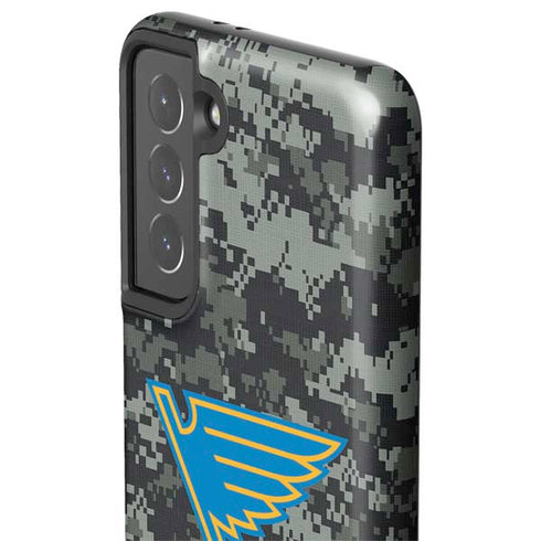 NHL St. Louis Blues Camo Galaxy S21 5G Pro Case