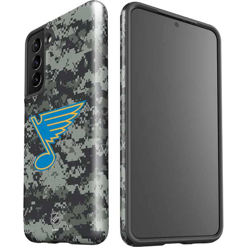 NHL St. Louis Blues Camo Galaxy S21 5G Pro Case