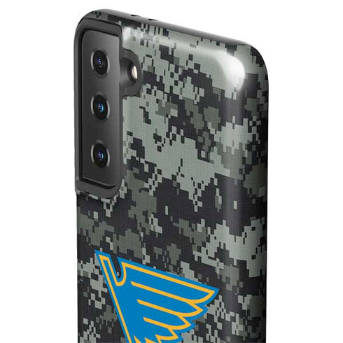 NHL St. Louis Blues Camo Galaxy S21 FE Pro Case