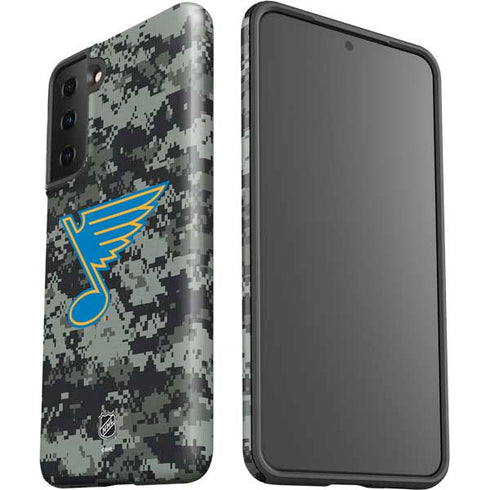NHL St. Louis Blues Camo Galaxy S21 FE Pro Case