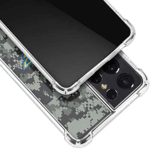 NHL St. Louis Blues Camo Galaxy S21 Ultra 5G Clear Case