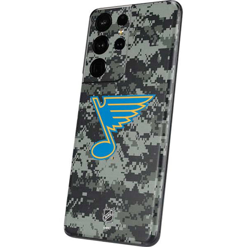 NHL St. Louis Blues Camo Galaxy S21 Ultra 5G Skin
