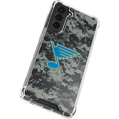 NHL St. Louis Blues Camo Galaxy S22 Plus Clear Case