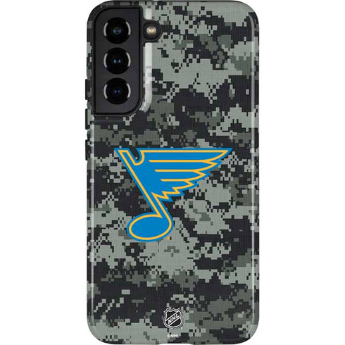 NHL St. Louis Blues Camo Galaxy S22 Plus Pro Case
