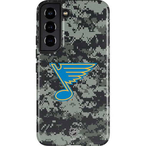NHL St. Louis Blues Camo Galaxy S22 Pro Case
