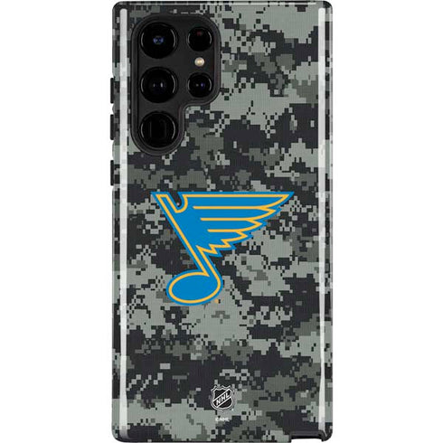 NHL St. Louis Blues Camo Galaxy S22 Ultra Pro Case