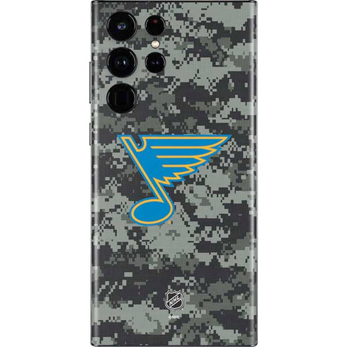 NHL St. Louis Blues Camo Galaxy S22 Ultra Skin