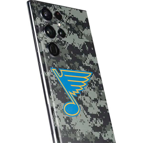 NHL St. Louis Blues Camo Galaxy S22 Ultra Skin