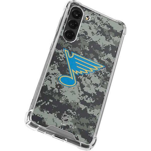 NHL St. Louis Blues Camo Galaxy S23 Plus Clear Case