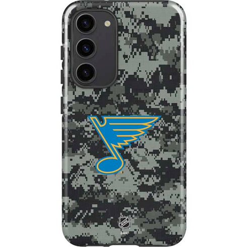 NHL St. Louis Blues Camo Galaxy S23 Plus Pro Case