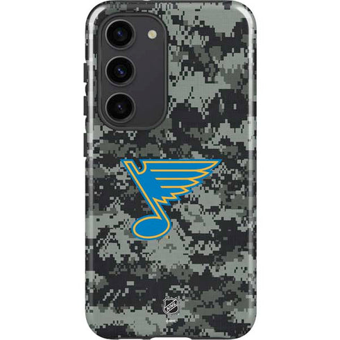NHL St. Louis Blues Camo Galaxy S23 Pro Case