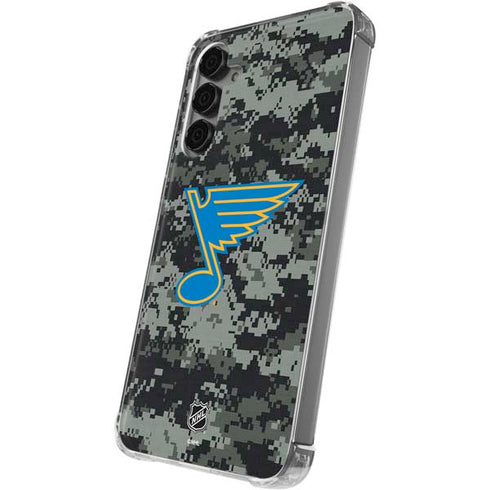 NHL St. Louis Blues Camo Galaxy S24 Plus Clear Case