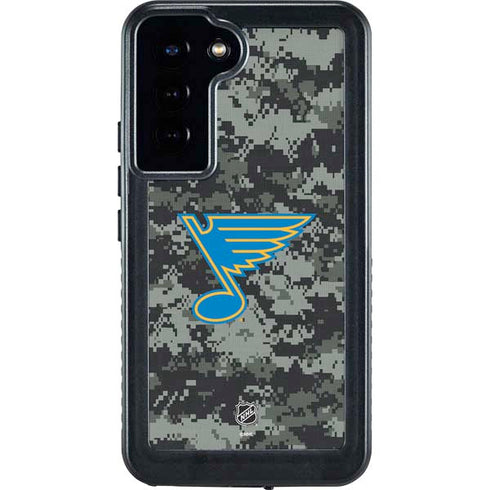 NHL St. Louis Blues Camo Galaxy S24 Plus Waterproof Case