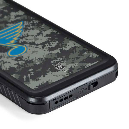 NHL St. Louis Blues Camo Galaxy S24 Plus Waterproof Case