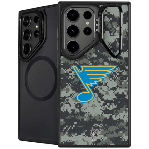 NHL St. Louis Blues Camo Galaxy S24 Ultra Kickstand Case
