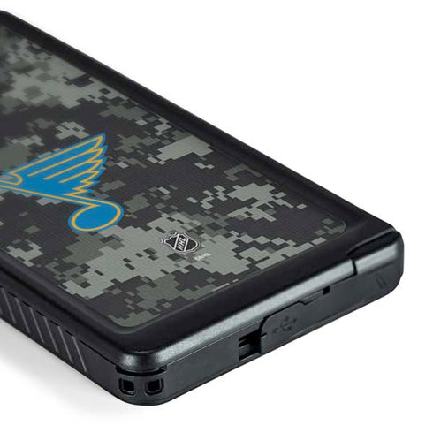 NHL St. Louis Blues Camo Galaxy S24 Ultra Waterproof Case