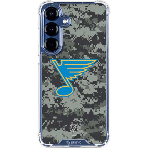 NHL St. Louis Blues Camo Galaxy S25 Plus Clear Case