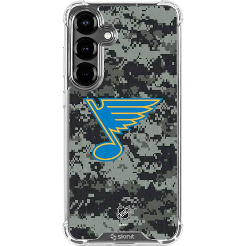 NHL St. Louis Blues Camo Galaxy S26 Plus Clear Case