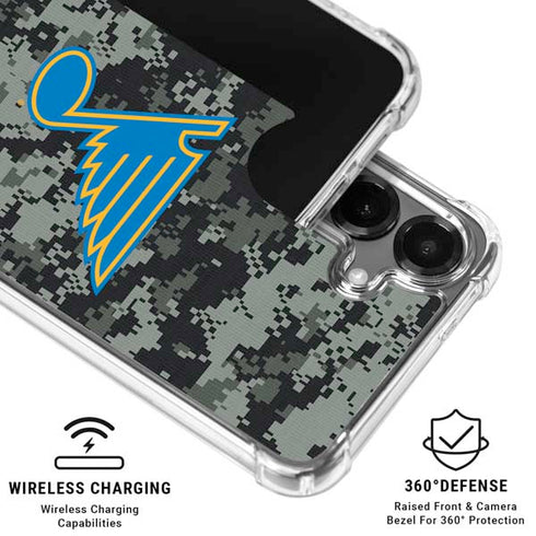 NHL St. Louis Blues Camo Galaxy S26 Plus Clear Case