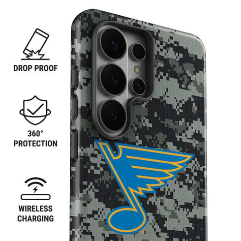 NHL St. Louis Blues Camo Galaxy S26 Ultra Impact Case