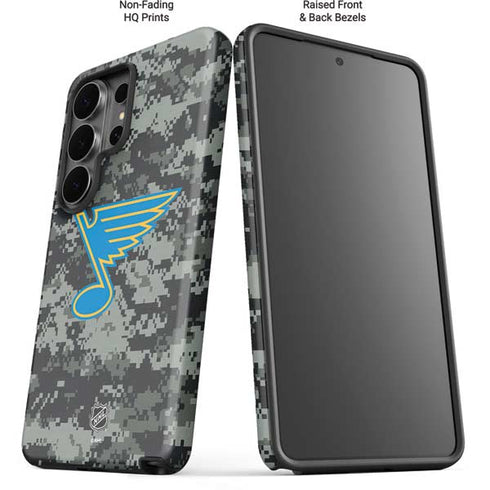 NHL St. Louis Blues Camo Galaxy S26 Ultra Impact Case