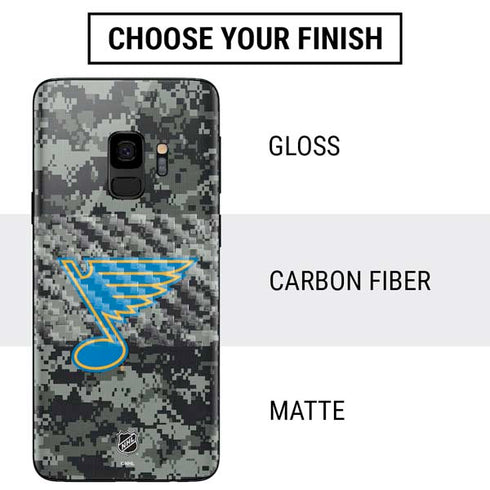 NHL St. Louis Blues Camo Galaxy S9 Skin