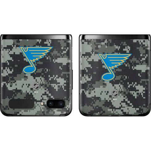 NHL St. Louis Blues Camo Galaxy Z Flip Skin