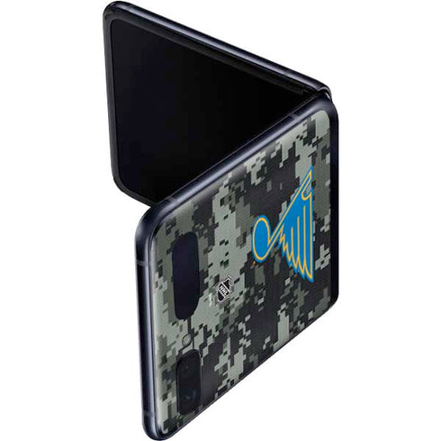 NHL St. Louis Blues Camo Galaxy Z Flip Skin