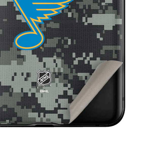 NHL St. Louis Blues Camo Galaxy Z Flip Skin