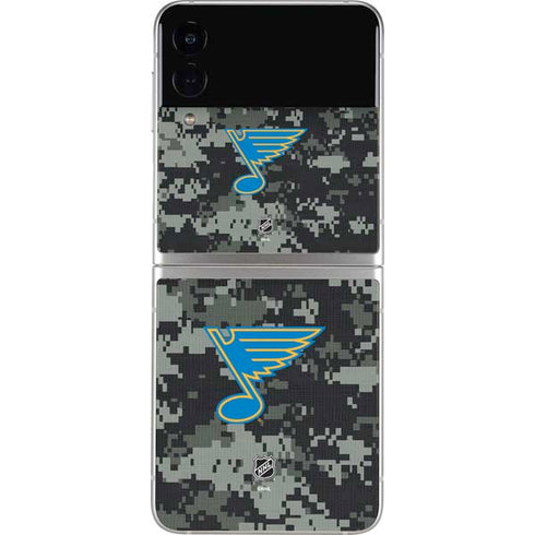 NHL St. Louis Blues Camo Galaxy Z Flip3 5G Skin