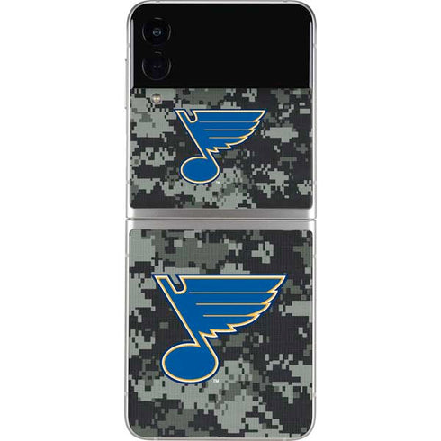 NHL St. Louis Blues Camo Galaxy Z Flip4 5G Skin