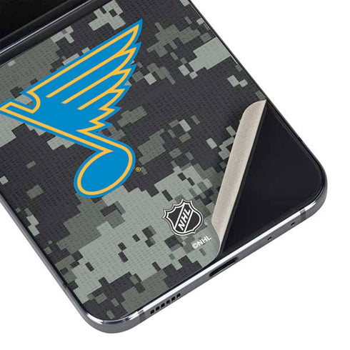 NHL St. Louis Blues Camo Galaxy Z Flip5 5G Skin