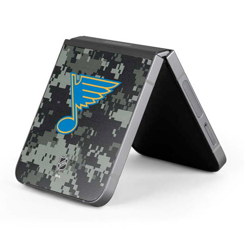 NHL St. Louis Blues Camo Galaxy Z Flip6 Skin