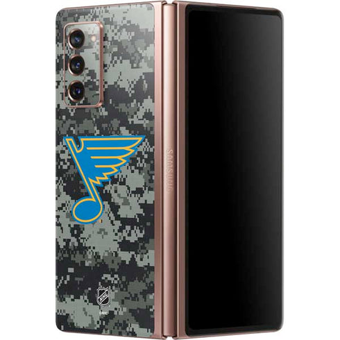 NHL St. Louis Blues Camo Galaxy Z Fold2 5G Skin