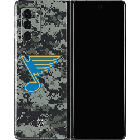 NHL St. Louis Blues Camo Galaxy Z Fold2 5G Skin