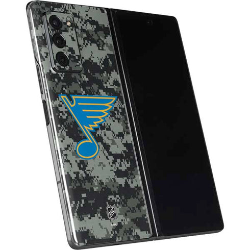 NHL St. Louis Blues Camo Galaxy Z Fold2 5G Skin
