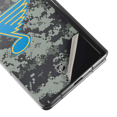 NHL St. Louis Blues Camo Galaxy Z Fold2 5G Skin