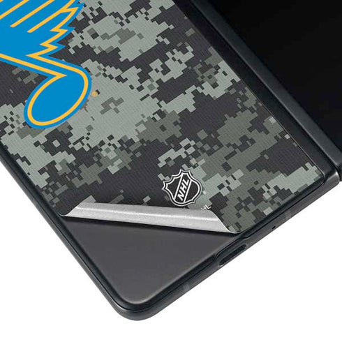 NHL St. Louis Blues Camo Galaxy Z Fold3 5G Skin