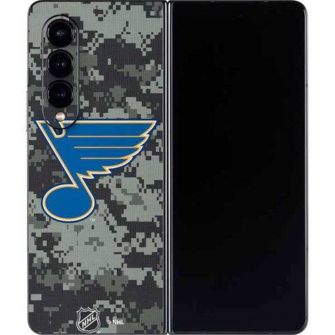 NHL St. Louis Blues Camo Galaxy Z Fold4 5G Skin