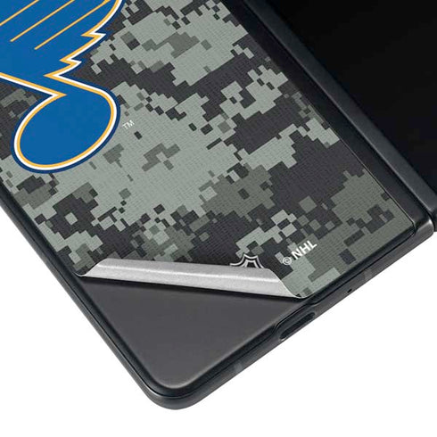 NHL St. Louis Blues Camo Galaxy Z Fold4 5G Skin