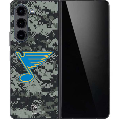 NHL St. Louis Blues Camo Galaxy Z Fold5 5G Skin