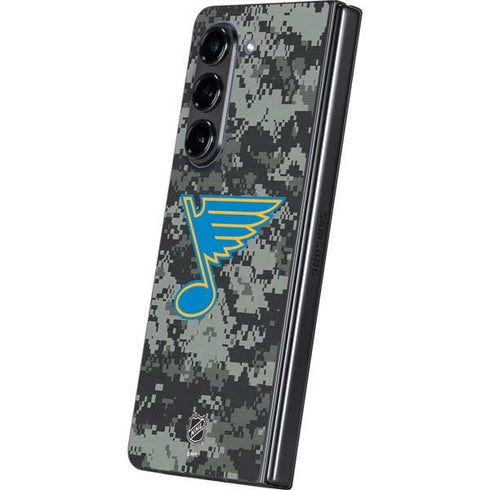 NHL St. Louis Blues Camo Galaxy Z Fold5 5G Skin