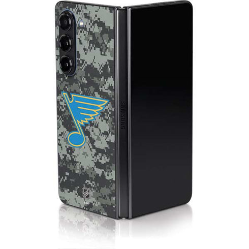 NHL St. Louis Blues Camo Galaxy Z Fold5 5G Skin