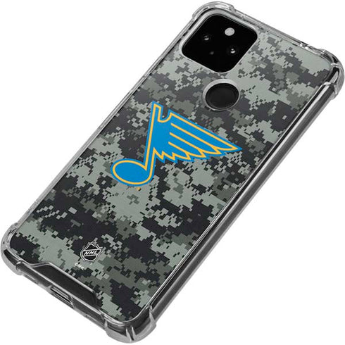 NHL St. Louis Blues Camo Google Pixel 4a 5G Clear Case