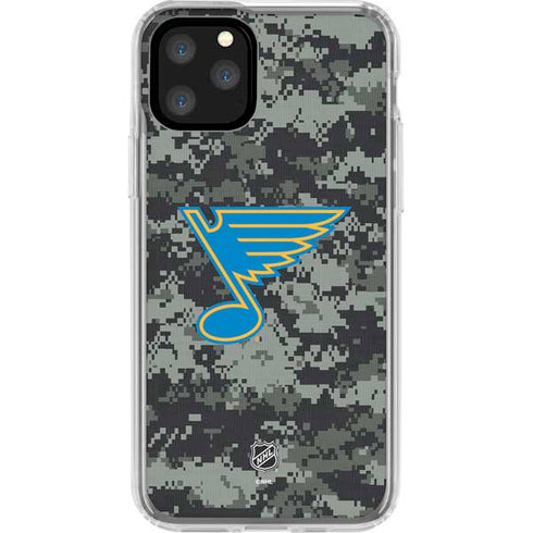 NHL St. Louis Blues Camo iPhone 11 Pro Clear Case