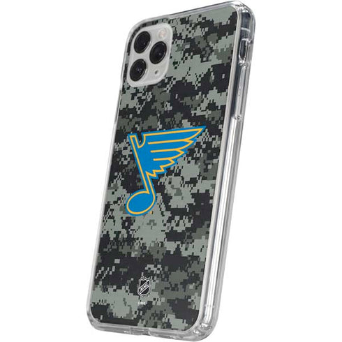NHL St. Louis Blues Camo iPhone 11 Pro Clear Case