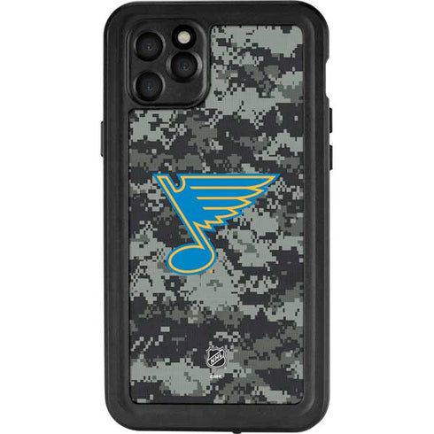 NHL St. Louis Blues Camo iPhone 11 Pro Max Waterproof Case